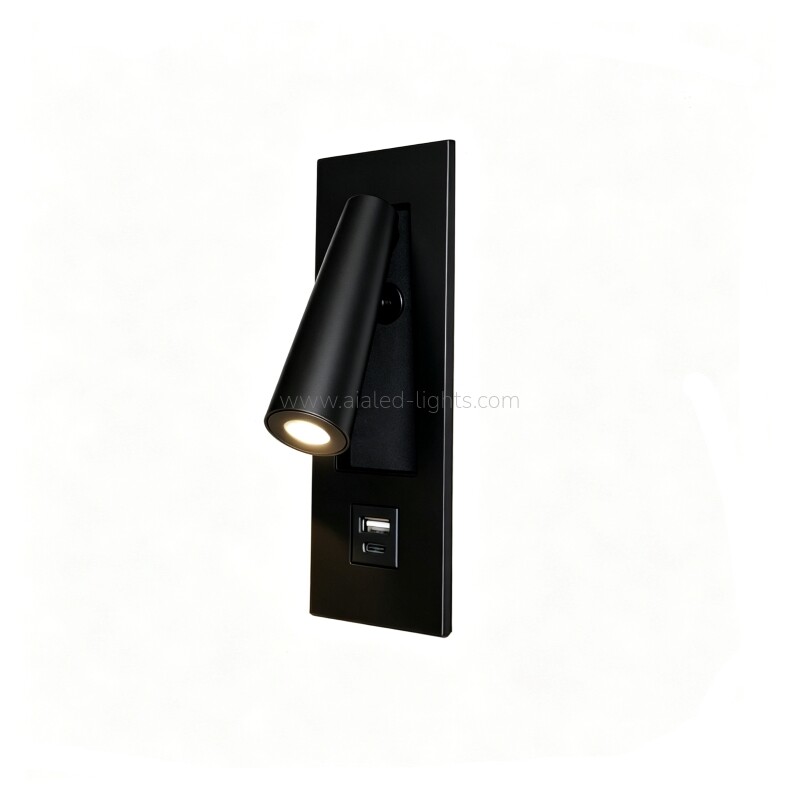 Modern Flexible Hotel Project Wall Light USB Type-C 3W Bedside Wall Lamp Modern Flexible Hotel Project Wall Light USB Type-C 3W Bedside Wall Lamp