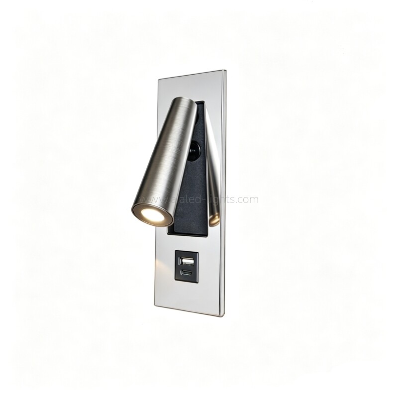 Modern Flexible Hotel Project Wall Light USB Type-C 3W Bedside Wall Lamp Modern Flexible Hotel Project Wall Light USB Type-C 3W Bedside Wall Lamp