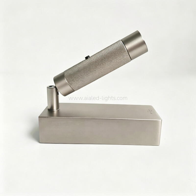 aluminum adjustable headboard 3w reading wall lamp hotel led wall light