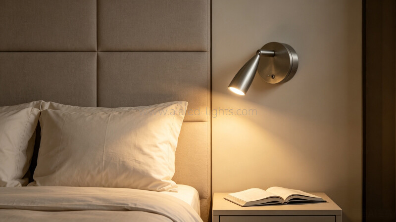 3W Spotlight Felixble angle Hotel Bedside Reading Wall Light With On/Off Switch
