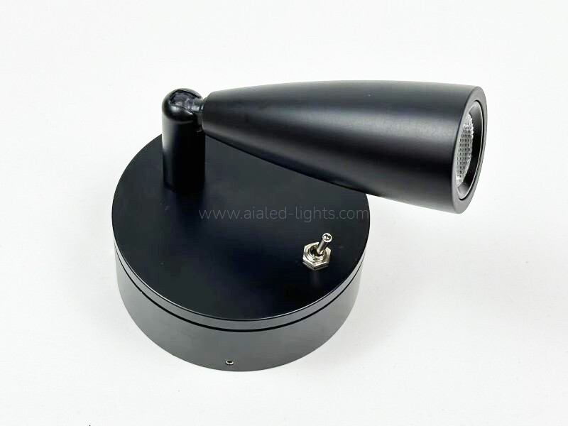 3W Spotlight Felixble angle Hotel Bedside Reading Wall Light With On/Off Switch
