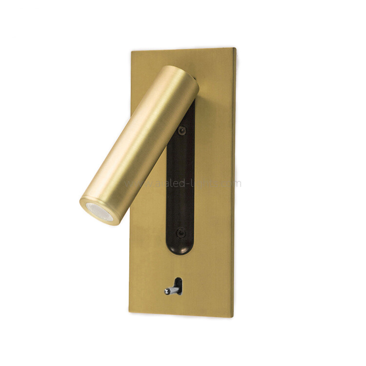 Aluminum Adjustable headboard Reading Wall Light Hotel 3W Reading Wall Lamp