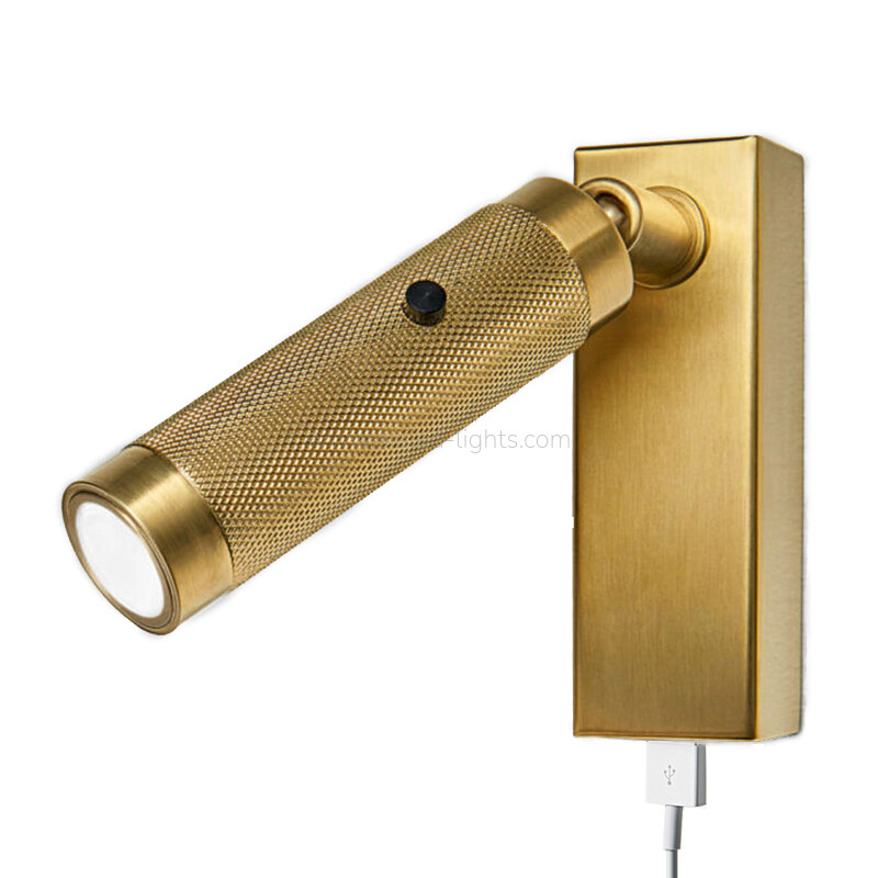 aluminum adjustable headboard 3w reading wall lamp hotel led wall light