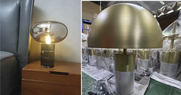 marble table lamp