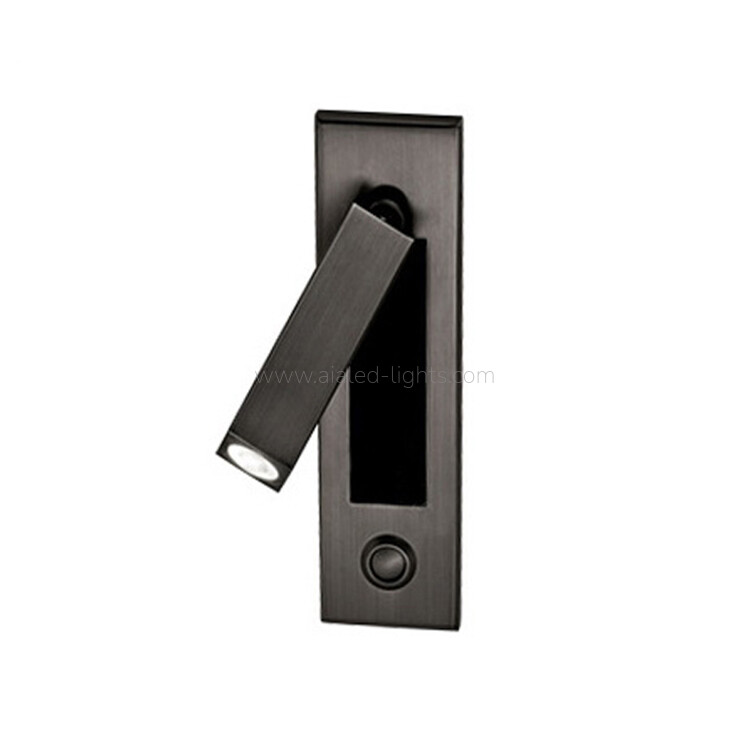 Modern Revolving Wall Light Hotel Reading Wall Lamp with button on/off Switch