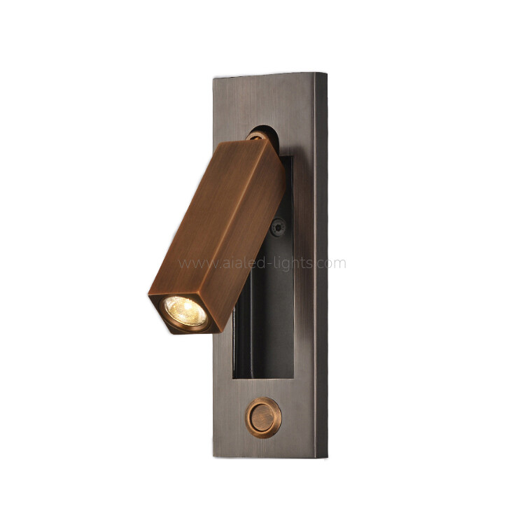 Headboard Reading Wall Light Bedroom 3W Bedside Wall Lamp for Resort