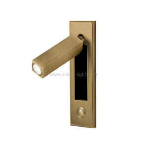 recessed moounted bedside wall lamp hotel villa bedroom reading light with press on/off switch (复制)