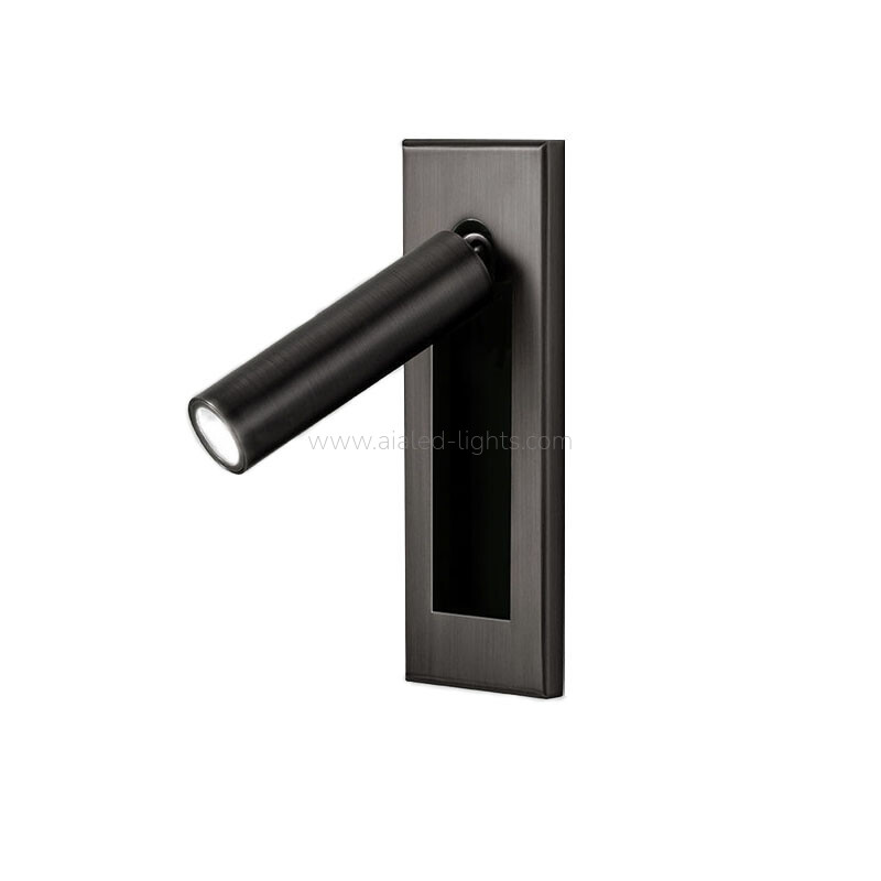 Recessed Wall Lamp Hotel Villa Bedroom Wall Light with Hidden on/off Switch