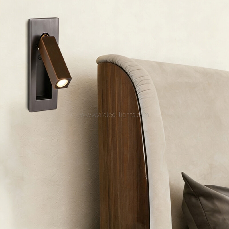 Headboard Reading Wall Light Bedroom 3W Bedside Wall Lamp for Resort