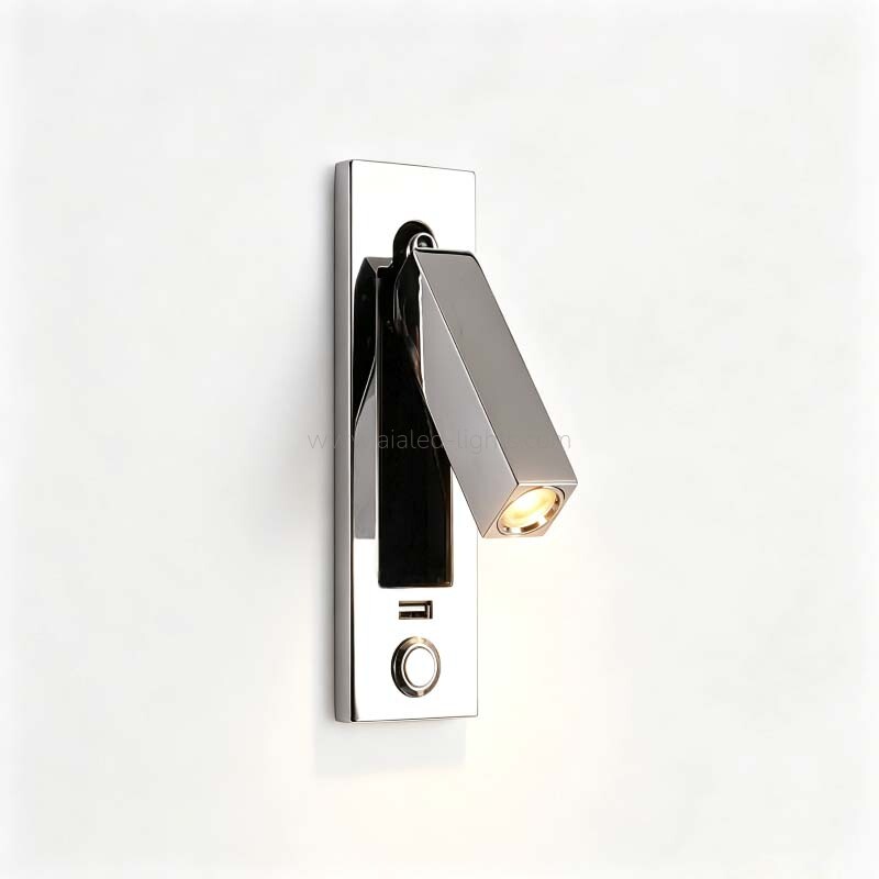 Hotel Reading Wall Lamp Headboard Wall Light with Push-button Switch 3W