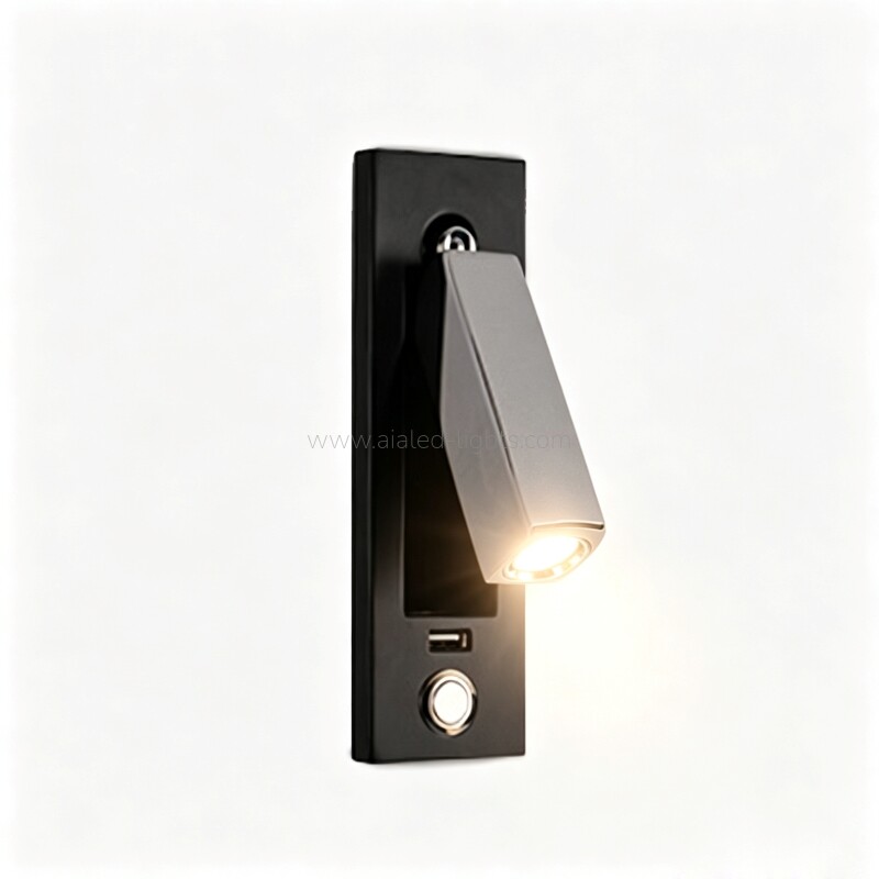 Hotel Reading Wall Lamp Headboard Wall Light with Push-button Switch 3W