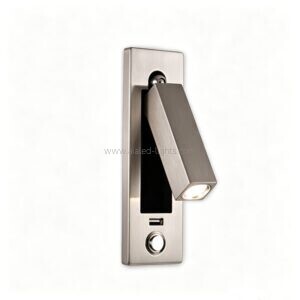 recessed mounted square lamp head adjustable bedside reading wall lamp hotel wall light (复制)