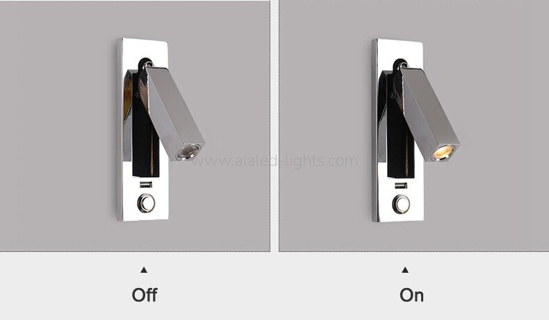 Adjustable Bed Reading Wall Lamp Headboard Wall Light