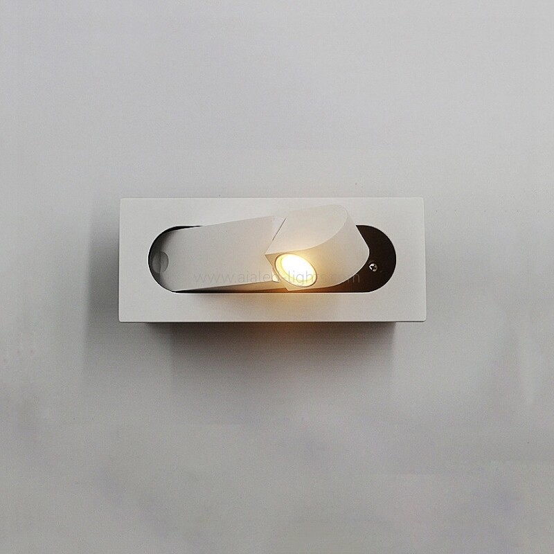 Flexible Head Adjustable Hotel 3W Reading Wall Lamp Bed Wall Light