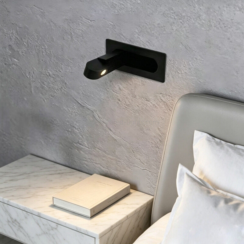 Flexible Head Adjustable Hotel 3W Reading Wall Lamp Bed Wall Light