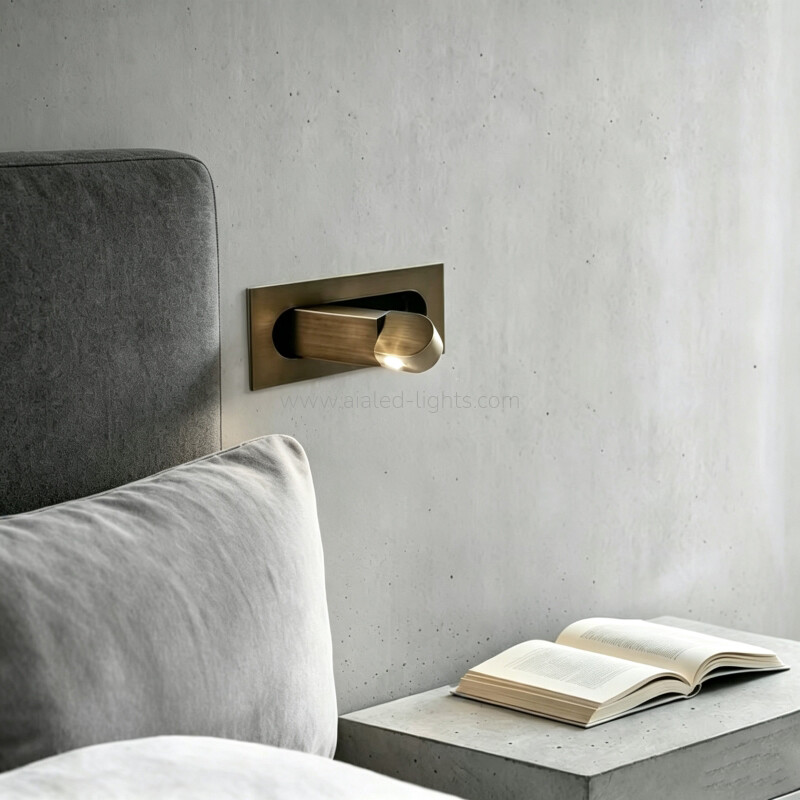 Flexible Head Adjustable Hotel 3W Reading Wall Lamp Bed Wall Light