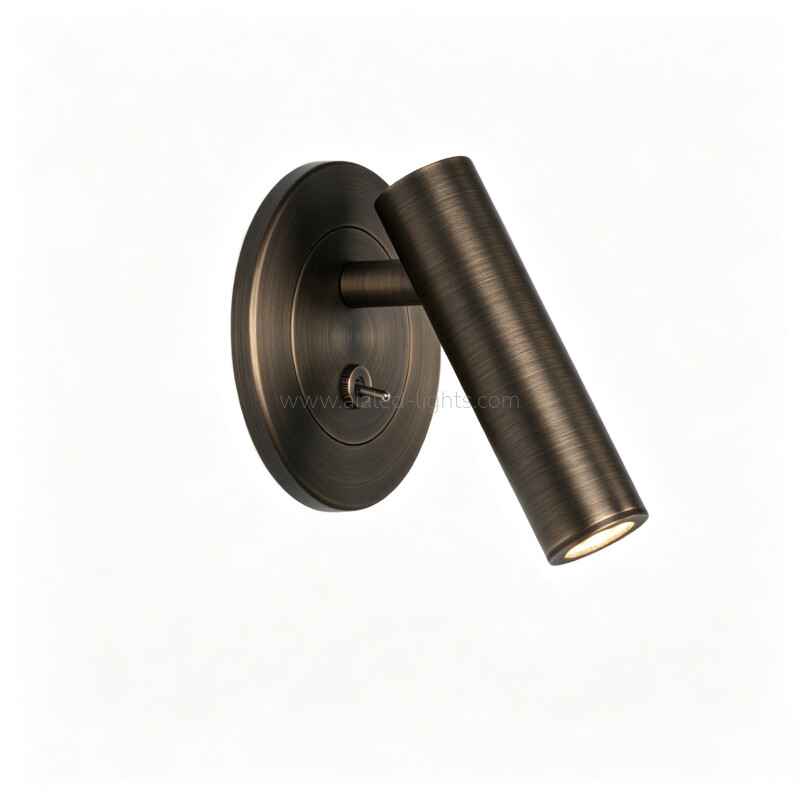 Base-mounted 3W reading wall light Headboard Wall Lamp for hotel villa