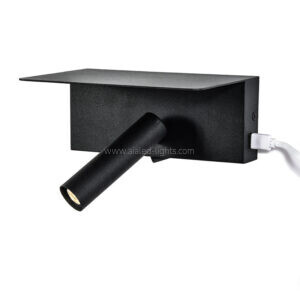 recessed moounted bedside wall lamp hotel villa bedroom reading light with press on/off switch (复制)