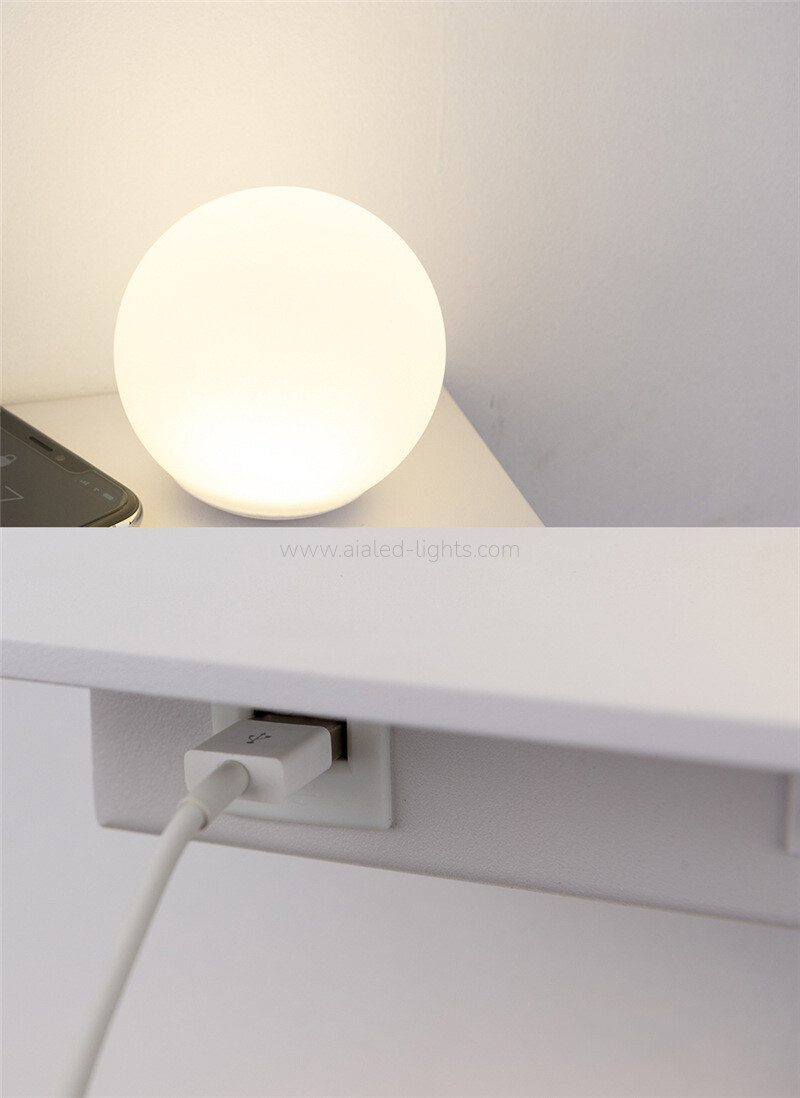 Reading Wall light Flexible 3W Spotlight Acrylic Ball Wall Lamp