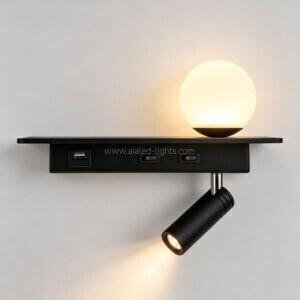 hotel wall light flexible spotlight acrylic ball ambient lighting bedside wall lamp (复制)