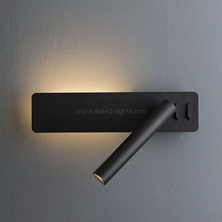 3W+6W Reading Wall Lamp Contemporary Wall Light Five Star Hotel Project