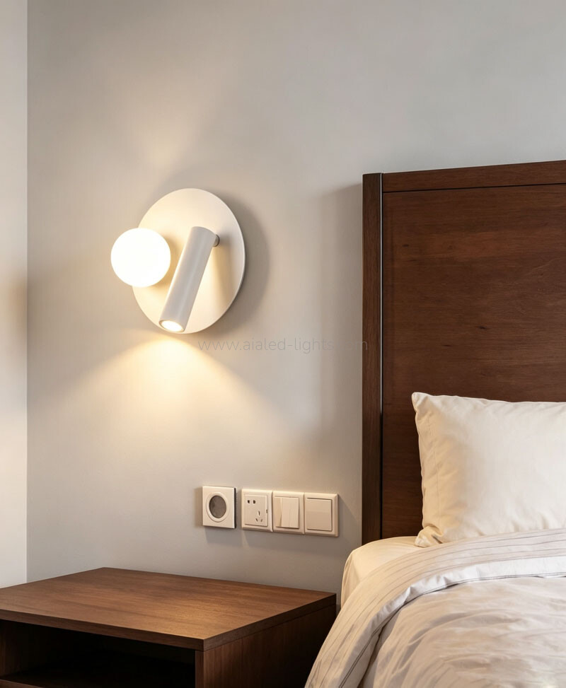 Hotel Reading Wall Light Double-switch Bed wall lamp