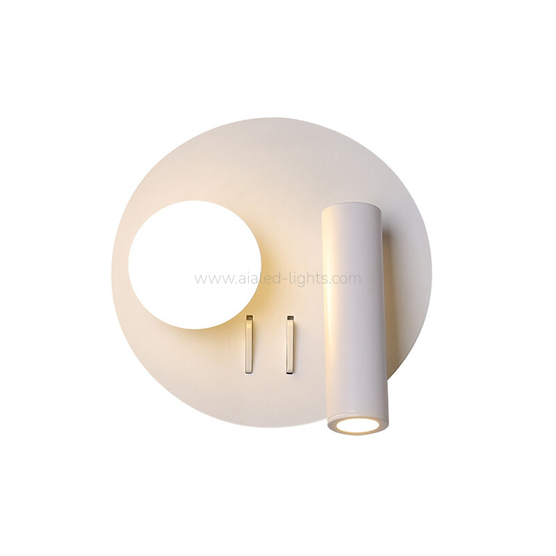 3W Hotel Reading Wall Light Double-switch Bed wall lamp