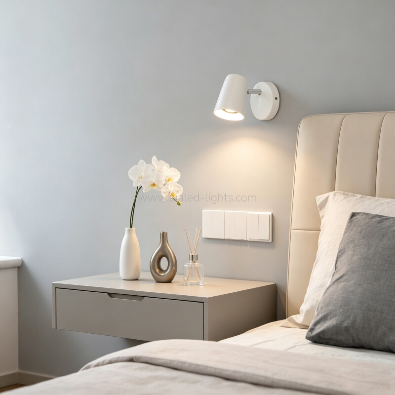 E27 GU10 Wall Lamp Adjustable Bedside Reading Wall Light