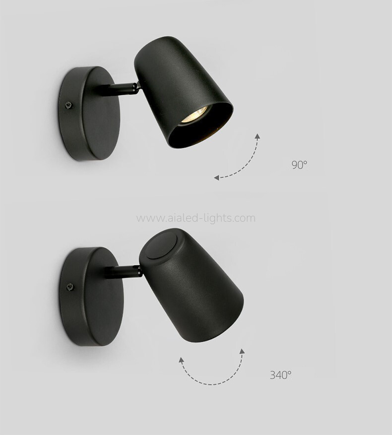 E27 GU10 Wall Lamp Adjustable Bedside Reading Wall Light