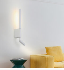 LED Wall Sconce, Dual Light Wall Lamp with Rotatable Spotlight-Application3