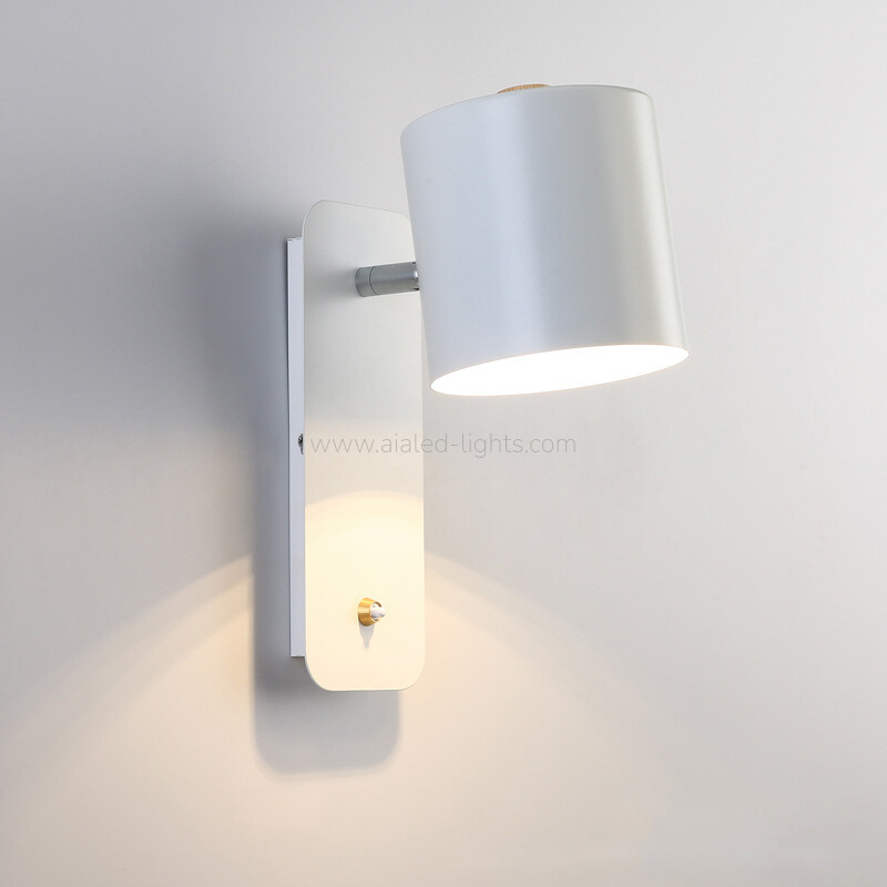 E27 LED Wall Light Bedside Wall Lamp-White