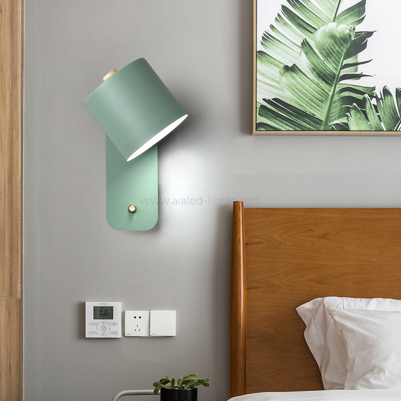 E27 LED Wall Light Bedside Wall Lamp-Green