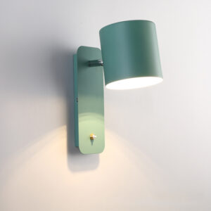 surface mount led wall sconce adjustable wall lamp with rotatable spotlight