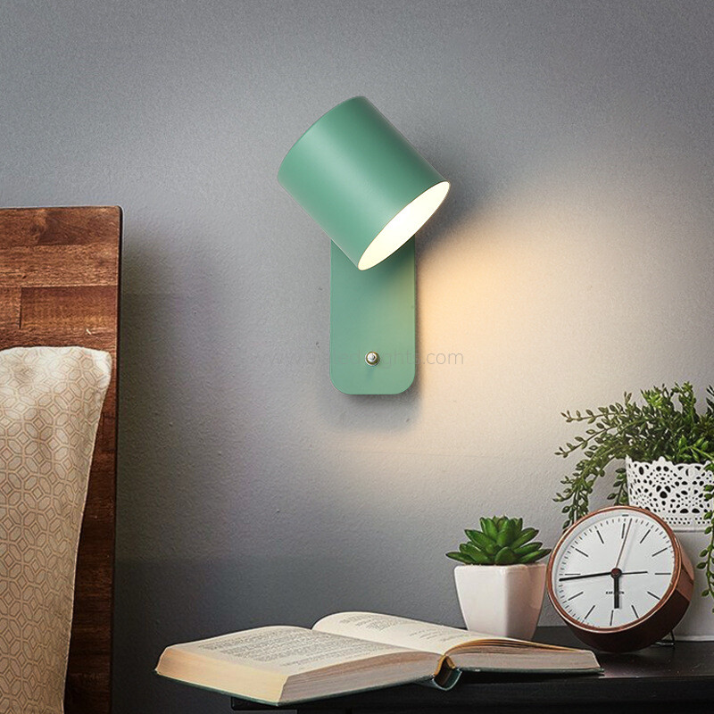 E27 LED Wall Light Bedside Wall Lamp-Green