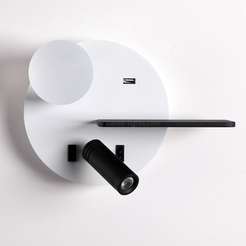 Wireless Charging Bedside Wall Lamp