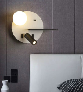 Wireless Charging Bedside Wall Lamp