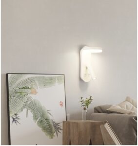 Modern Adjustable Reading Light for Bedroom, Hotel, Living Room bedside spotlight Hotel, Living Room bedside spotlight-White