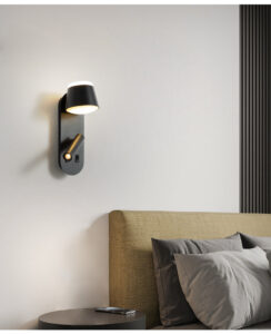 Hotel Wall light Adjustable Spotlight + Ambient Light, Dual Switches Contemporary Surface mount wall lamp, adjustable angle, dual light with dual switches