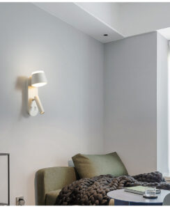 Hotel Wall light Adjustable Spotlight + Ambient Light, Dual Switches Contemporary Surface mount wall lamp, adjustable angle, dual light with dual switches