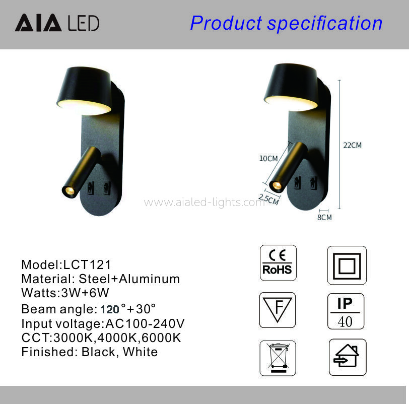 Sleek Design with Spotlight & Ambient Light for Hospitality