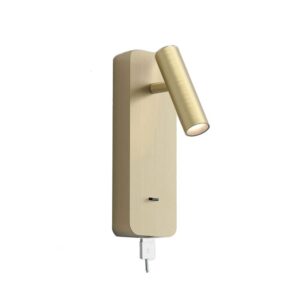 USB bedside Reading Wall Light-Gold