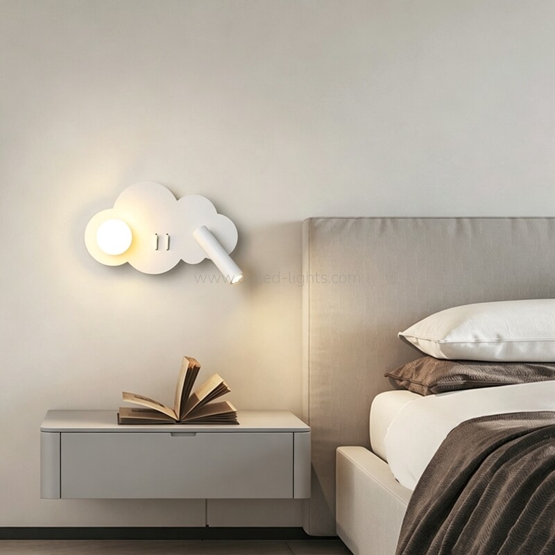 hotel wall light flexible spotlight acrylic ball ambient lighting bedside wall lamp