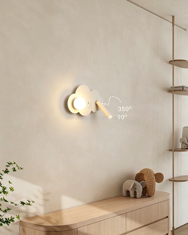 hotel wall light flexible spotlight acrylic ball ambient lighting bedside wall lamp