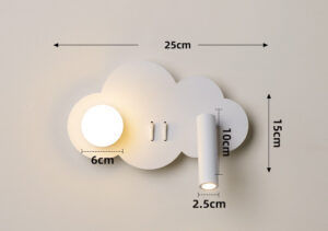 Hotel Wall light Flexible Spotlight Acrylic Ball Ambient Lighting Bedside Wall Lamp hotel wall light adjustable spotlight + ambient light, dual switches contemporary (复制)