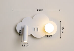 Hotel Wall light Flexible Spotlight Acrylic Ball Ambient Lighting Bedside Wall Lamp hotel wall light adjustable spotlight + ambient light, dual switches contemporary (复制)