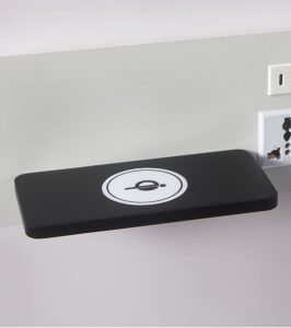 Modern Hotel Wall Lamp with Spotlight, Ambient Light, USB-A, Type-C Socket& Wireless Charging Sleek hotel wall sconce with adjustable spotlight, soft ambient light, USB-A/Type-C ports Socket, and wireless charging