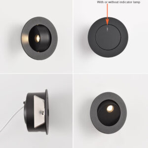 Hotel Project Bedside Wall Light 355degree adjustable-Black