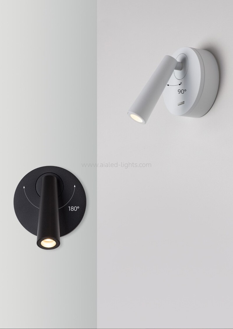 Wall Moounted Bedside Wall Light Hotel Villa Bdside Reading Lamp for bedroom