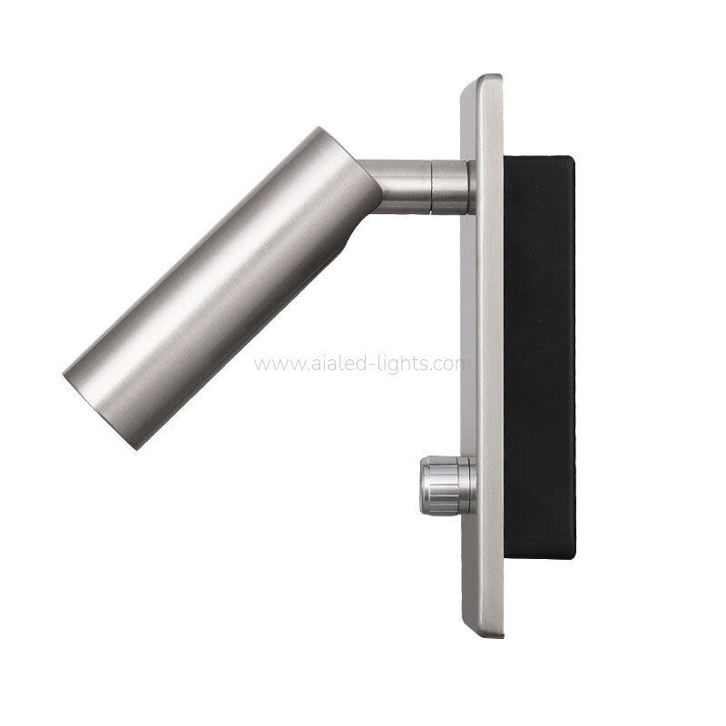 dimmable wall sconce with knob switch 