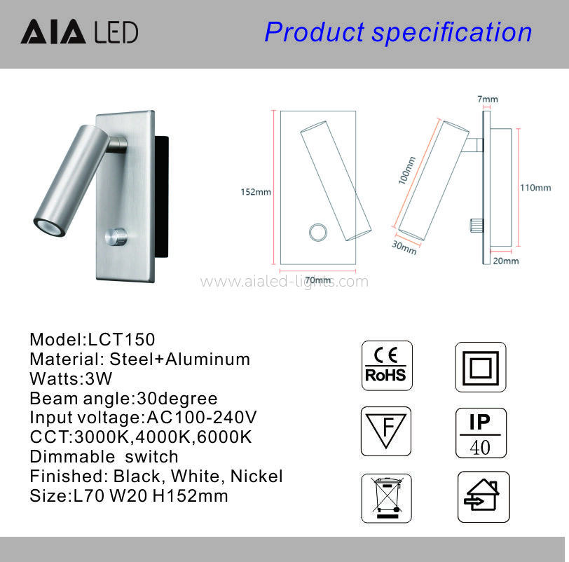 Modern Embedded LED Wall Lamp